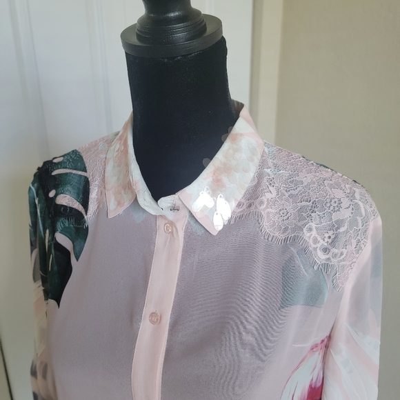 Chiffon Printed Blouse - Picture 4 of 9
